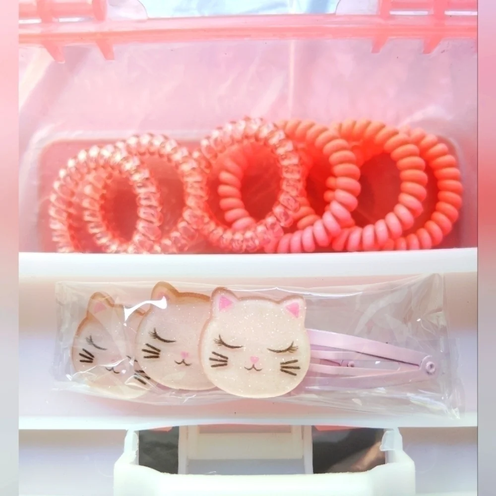 Justice Meowmazing Hair Accessories Carry Case